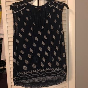 Lucky Brand Navy Tank Top Size L